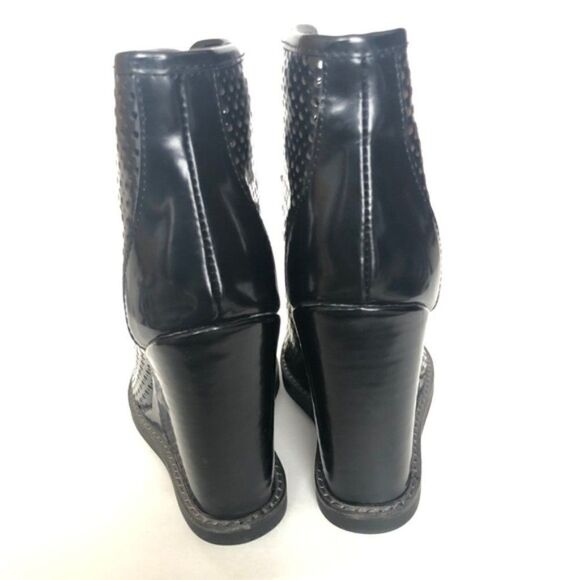 Jeffrey Cambell Ibiza Lace Up Ankle Wedge Boot 7 - Picture 4 of 7